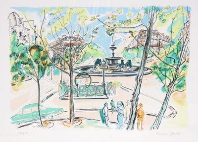 Françoise GARRET (XXe) : Le métro daumesnil à Paris.