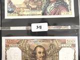 deux billets de banque différents sur lesquels figurent respectivement l'image d'un homme et celle d'une femme