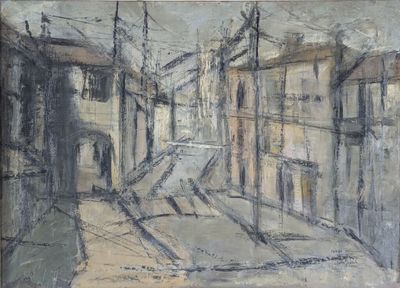 Paolo MINOLI (1942-2004), Paysage urbain.