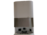 an image of a white and silver water dispenser on a white surface