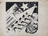 an image of a black and white drawing on a piece of paper