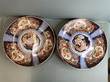 paire d'assiettes en porcelaine Imari japonaise, XIXe-XXe siècle