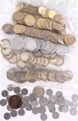 Ensemble de pièces monnaies françaises diverses 210 pièces