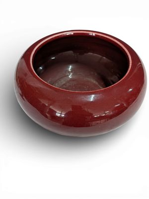 CHINE - XXe siècle Vasque circulaire en porcelaine à couvert…