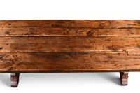 TABLE (grande) dite de "couvent", en chêne naturel, entretoi… (photo 6)