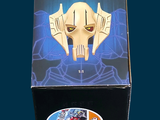 a box that has a helmet on top of it