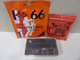 a bag of strings and a bag of strings on a table