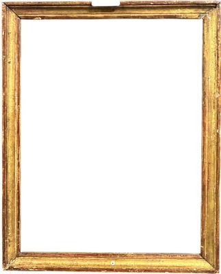an old wooden frame with a white background