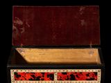 an image of a red and black box on a black background