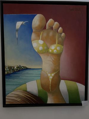 Cornée Patrick, Foot in bikini, HST SHD, 73x60
