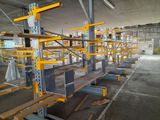 a large room with a lot of shelves in it