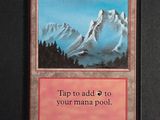 a picture of a card with a picture of a mountain in the background