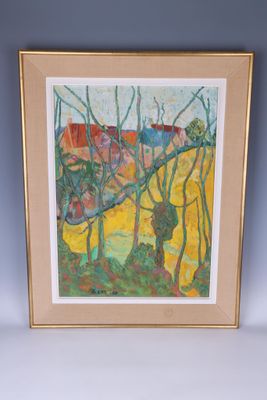 une image d'une image d'une image d'une peinture sur un mur