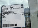 a sign on the window of a building that says visa
