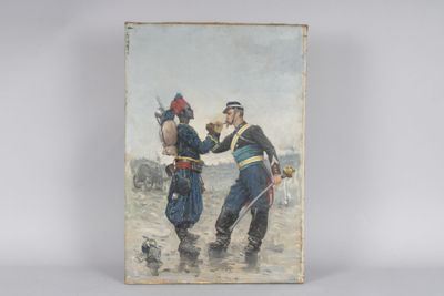 attribué à Charles MERLETTE (Bourbon-Lancy 1861-1899 ) : sol…