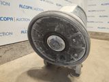 a close up of a blower sitting on top of a cement floor