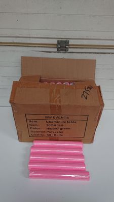 Lot de 50 rouleaux de chemin de table 30cmx5m , couleur rose…