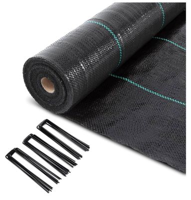 vounot Toile de Paillage 50Mx2M avec 100pcs de Piquets Contr…