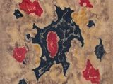 une image représentant un tableau avec des fleurs rouges, jaunes et bleues