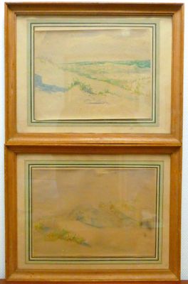 Lot de 2 oeurvres: Félix CAPDEVIELLE (1871-1954), le bassin …