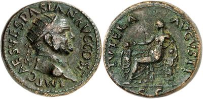 a coin with a man on it and a woman on the other side