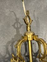 Lanterne de hall cylindrique Napoléon III en bronze doré et … (photo 4)