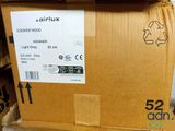 a cardboard box with a label on it sitting on a shelf