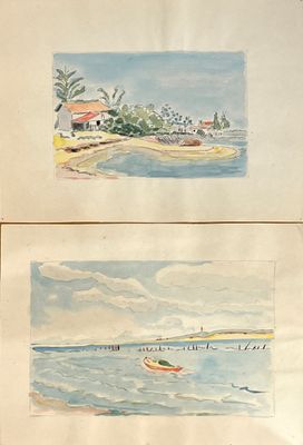 Ecole moderne régionale. Vues du Bassin d'Arcachon, Cap Ferr…