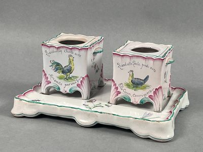 Emile GALLE (Lorraine), période Saint-Clément. Encrier doubl… - Photo 1