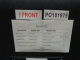 a close up of a sign on the back of a car