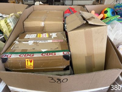 a large box full of boxes sitting on the floor