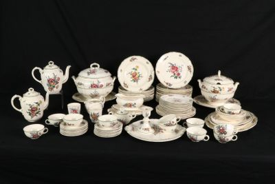 many different types of china on the table