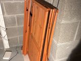 a door in the corner of a room that is being built