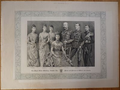 an old black and white photo of a group of people in formal dress