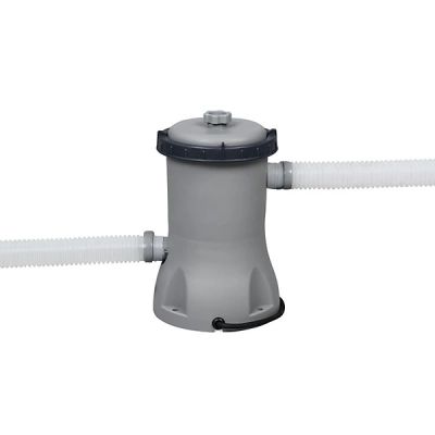 une pompe à eau grise et noire sur fond blanc