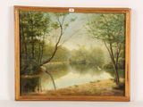 a picture of a painting hanging on the wall