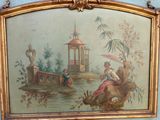 a picture of a painting on the wall of a room