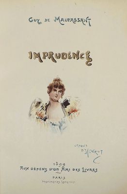 an old book with a picture of a woman on it