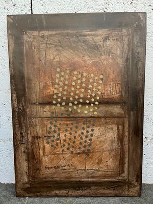 an image of a wooden box with holes in it on a sidewalk