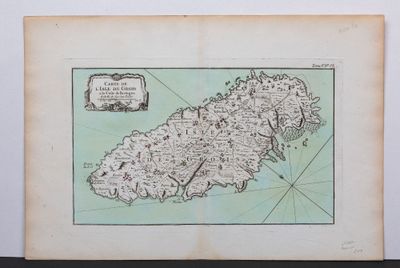 an old map of the island of guernsey in the middle of the 19th century