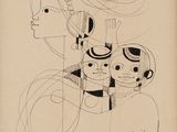 an image of a drawing of a woman and two children