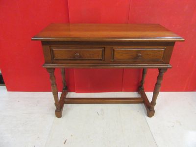 CONSOLE EN CHENE A DEUX TIROIRS - 71x91 cm 20 - 30 EUR…