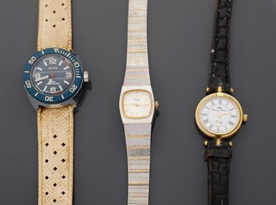Un lot de trois montres de dame dont Younger et bresson de v…