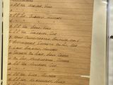 a piece of paper that has writing on it