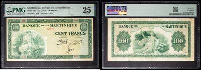 three different types of bank notes on display in a display case