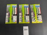 three packets of cigarettes are sitting on a table with a price tag