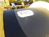 a black and white sign on the side of a yellow truck