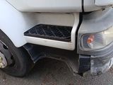 a close up of a truck ' s front bumper