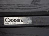 a label on the back of a suitcase that says cassil