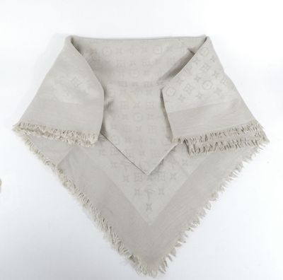 a white bandana with a pattern on it